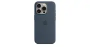 iPhone 15 Pro Silicone Case with MagSafe — Storm Blue