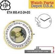 Genuine ETA 955.412 Swiss Made Quartz Movement (Multiple Variations) - NEW!