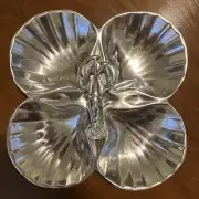 Berbank & Co - Pewter Four Shell with Shrimp Handle Serving Piece - NWT