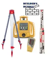 BUILDER'S BUNDLE - Topcon RL-H5B Alkaline Laser Level with LS80 & BUILD COMBO