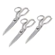 Lot Of 3 Pcs Tailor Scissors 7" Heavy Duty Dressmaking Tailor Scissors Sliver