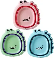 ibasenice Space-Saving Collapsible Baby Bathtub Wash Basin for Kids Baby Shower Present