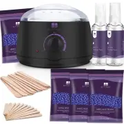Wax Warmer Hair Removal kit,Professional home heater machine,Hot waxing melts po