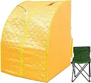 Home Sauna spa Portable Far Infrared Sauna Tent for Dry Steamer Orange