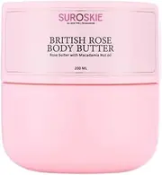 Rose Body Butter 200ml | For Deep Hydration & Nourish Skin | With Vitamin E, Macadamia Nut & Coconut oil | Dry Skin | Body Butter For Women & Men
