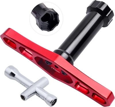 HobbyPark 17mm Wheel Hex Hubs Wrench RC Spanner Repair Tools Red
