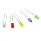 Long lasting 3mm Light Emitting Diode LED Beads Assorted Colors Pack of 100