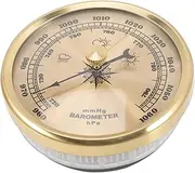 Calibratable Barometer Portable Dial Barometer Temperature Gauge Home Tool