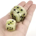 1 件裝阿富汗玉石數字骰子占卜骰子水晶魔法寶石骰子治療占卜工具