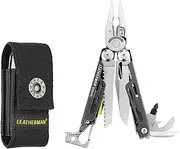 [LEATHERMAN] Signal Multitool Grey with Nylon Sheath - 19-in-1 Including Pliers, Knife, Saw, Hammer, Ferro Rod, Whistle - 4.5" Closed, 7.5 oz - Grey - Best Camping Tool for Adventures, Survival, EDC