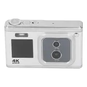 4K HD Dual Cam Dual IPS Screen Digital Camera, 16X Zoom Auto Focus Beauty Torch, Small Portable Digital Camera