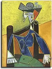Pablo Picasso Poster Abstract Woman Canvas Wall Art Pablo Picasso Painting Pablo Picasso Print Modern Home Decoration Picture 40X60cm Unframed