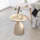Small Round Side End Table Iron Modern Stable Base Decoration Coffee Table for