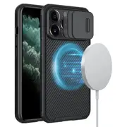 Nillkin For Apple iPhone 11 Pro Case [Support Magsafe Charger] CamShield With Camera Protection Case Slim Magnetic Shockproof Heavy Duty Cover (Black)