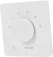 LAPYAPPE Volume Control Switch Audio Source Selector Switch Speaker Volume Control Wall Switch Volume Adjustment Knob Tone Control Panel Audio Tone Knob Speaker Switching Unit White Plastic