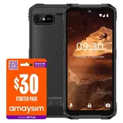 Aspera R10 Unlocked 128GB 4G Bundle - Black
