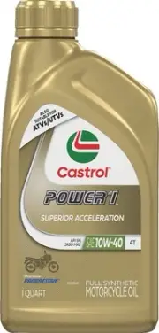 Castrol 10W-40 Power 1 Synthetic Engine Oil 1 Qt (15D1C9)