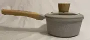 D&W Deane & White 1.4qt Sauce Pan 7” Sand/Wooden Handle NWT