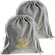 Drawstring Hair Dryer Storage Bag Hair Blower Pouch for Travel Bag Set