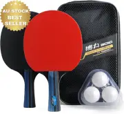 Training Ping Pong Set – 2 Premium Paddles, 3 Balls & Carry Case Table Tennis