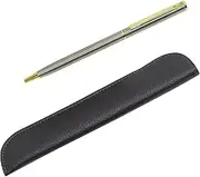 Stylish Faux Leather Pen Case Top Flat 904 Rotating Ballpoint Pen Set, 3 Pack T23-LS042-803-3