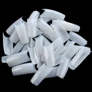 500Pcs Clear Stiletto False Gel Pointy Art Acrylic Fake French Nail Tips