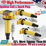 4x Ignition Coils Spark Plug For Toyota Echo Yaris Scion xA xB 00-17 1.5L UF316 (for: Toyota)
