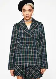 Designer Dollz Plaid Blazer