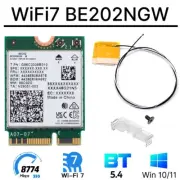 Intel BE202 M.2 WiFi 7 WiFi Card Bluetooth 5.4 Laptop Network Card WiFi Antennas