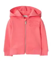 Burberry Kids Zip Hoodie 18M,6M,12M Light hibiscus color