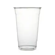 TP16 (100PCS) Company Plastic Party Cold Cups, 16 oz, Clear