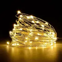 在飛比找momo購物網優惠-【GIFTME5】LED螢火蟲銅線燈串10米100燈(浪漫燈