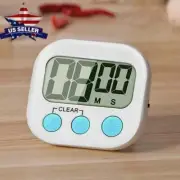 Digital kitchen square timer for cooking exercise learning loud alarm timer