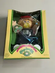 1983 Cabbage Patch Kids Boy Blonde Hair Blue Eyes Dimples Pacifier Hat MIB
