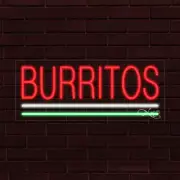 BRAND NEW "BURRITOS" DOUBLE UNDERLINED 30x12X1 INCH LED FLEX INDOOR SIGN 30027
