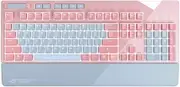 ASUS ROG Strix Flare PNK LTD Pink Wired Mechanical Gaming Keyboard - Cherry MX Red Linear Switches, Dedicated Media Keys, Aura Sync RGB Lighting
