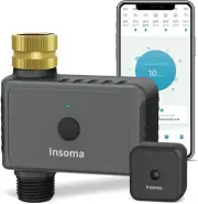 Insoma WiFi Sprinkler Timer with Brass Inlet, Smart Water Timer Hose Timer Irrig
