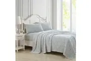 Laura Ashley Emogene Heather Flannel Fleece Sheet Set
