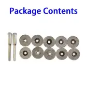 10Pcs Mini Diamond Grinding Disc Drill Wheel Die Grinder Cutting Rotary Tool