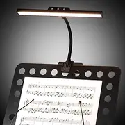 AETEE Super Bright Music Stand Lights LED Clip On Light Rechargeable Built-in 3500mAh Lithium Battery Operated Long-Lasting USB-C Eye-Care Clamp Lamp Gooseneck Design for Sheet Music(Updated Version)