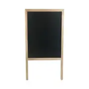Flipside 31222 Chalkboard Marquee Sign - Black, Natural Wood Frame New