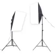 2 X 150W LED 5500k Photography Studio Softbox Kit with remote