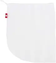 Reusable Mesh Produce Bags Drawstring Washable Storage Fruit Vegetable| Ventilated, for Outdoor| White, 5PCS