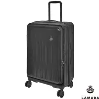 在飛比找HOTAI購優惠-【LAMADA】24吋前開式都會典藏系列旅行箱/行李箱(黑)