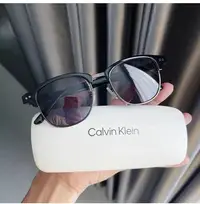 在飛比找Yahoo!奇摩拍賣優惠-全新 Calvin Klein 100%抗UV 半框墨鏡 太