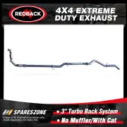 Redback 3" Exhaust No Muffler & cat for Mitsubishi Triton MN 4D56T 09/09-04/15