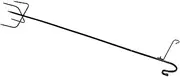 Abaodam Iron Shepherds Hook Rustproof Pole Stake Hanger for Garden Yard Outdoor Decor Flower Pot Hanger