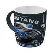 Nostalgic-Art Ceramic Coffee/Tea Mug Ford Mustang 1969 Mach 1 9x9cm Blue