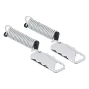 2Pcs Helmet Bike Lock with 3.3Ft Spring Cable 3 Digit Combination Padlock Silver