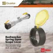 Quake Bushwacker Fip-on Scope Cover Rifle Optic Durable Hinge Amber 55.9-62.2mm